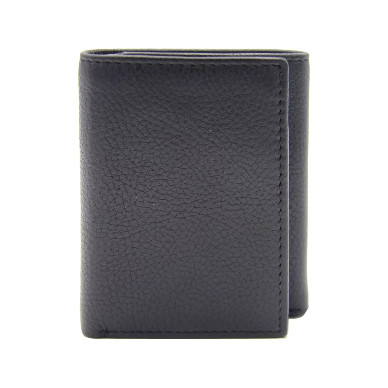 Men's Trifold Flip Milled Wallet - Black