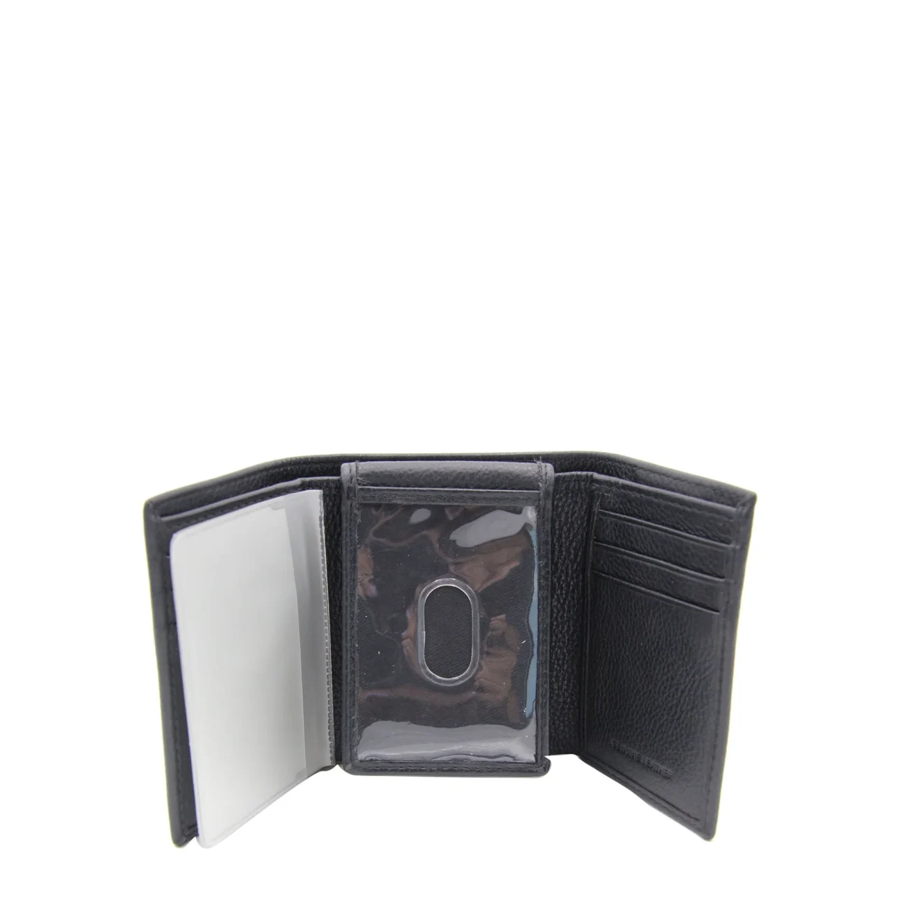 Men's Trifold Flip Milled Wallet - Black - Image 2