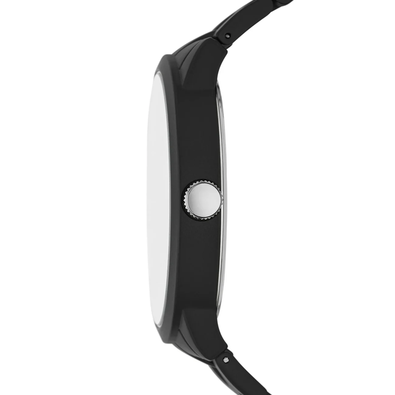 Men's Watch Set - Black Case, Black Dial, Black 3 Link Bracelet, 2 Acessory Bracelets - Image 2