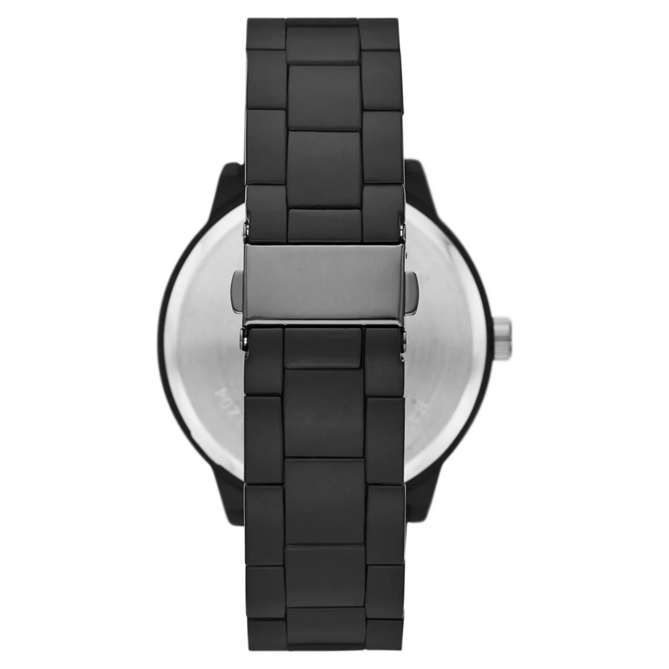Men's Watch Set - Black Case, Black Dial, Black 3 Link Bracelet, 2 Acessory Bracelets - Image 3