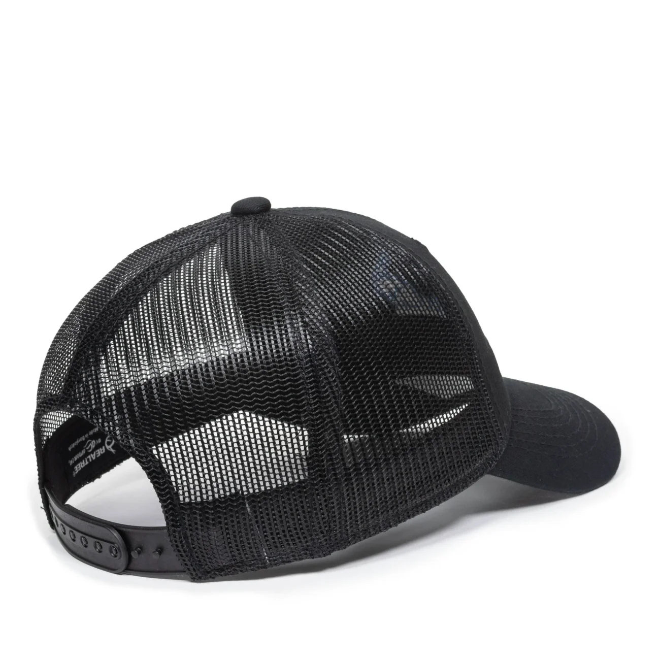 Fishing Structured Baseball Style Hat, Black, Adult - Image 4