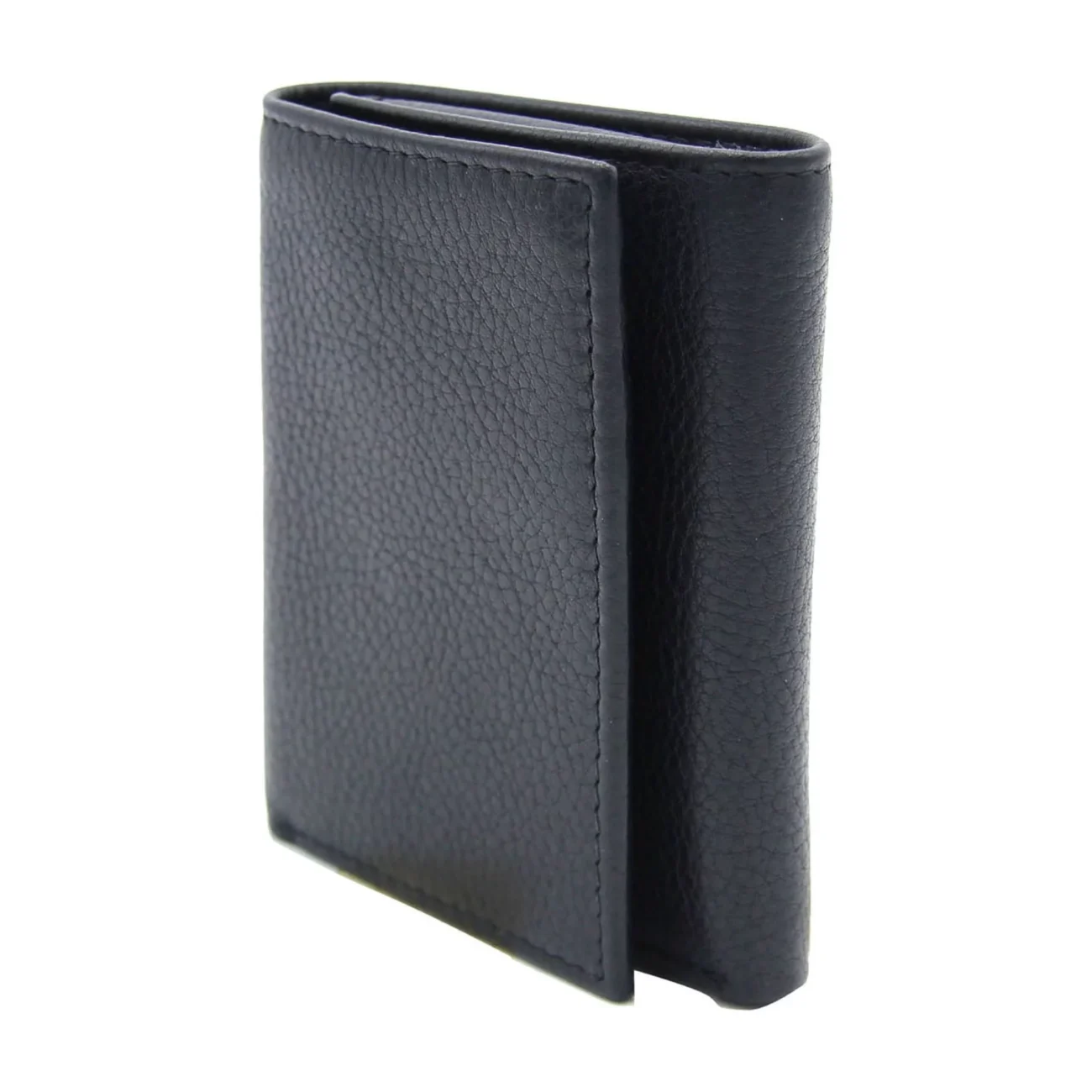 Men's Trifold Flip Milled Wallet - Black - Image 3